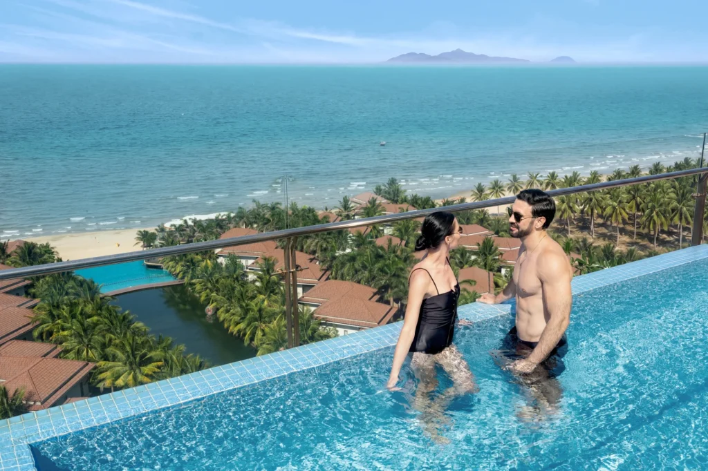 Couple at Grand Suite with Pool at KOI Da Nang Resort